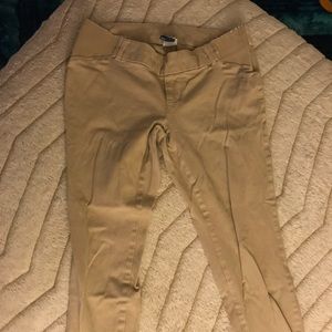 Old navy khaki colored capris maternity